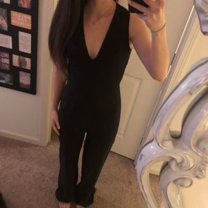 Black jumpsuit with cut out back